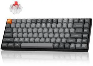 Keychron K2 Max QMK/VIA 2.4 GHz & Bluetooth Wireless Custom Mechanical Keyboard for Mac/Windows/Linux, 75% Layout Keyboard White Backlight Red Switch - Black Keychron K2 Max QMK/VIA 2.4 GHz & Bluetooth Wireless Custom Mechanical Keyboard for Mac/Windows/Linux, 75% Layout Keyboard White Backlight Red Switch - Black