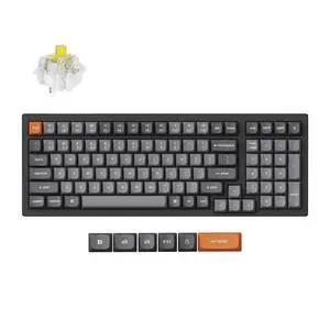 Keychron K4 Max Mechanical Keyboard Wireless with Number Pad, 2.4 GHz/Bluetooth 5.1/Wired Custom Keyboard with 100 Keys, Programmable RGB Backlight Hot-Swappable for Mac Windows Linux Keychron K4 Max Mechanical Keyboard Wireless with Number Pad, 2.4 GHz/Bluetooth 5.1/Wired Custom Keyboard with 100 Keys, Programmable RGB Backlight Hot-Swappable for Mac Windows Linux