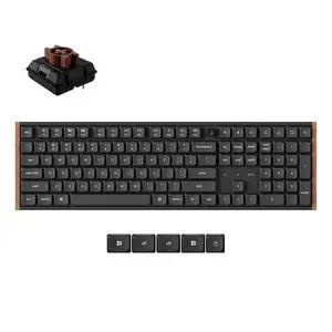 Keychron K5 Ultra 8K Wireless Mechanical Keyboard, Full Size Low Profile RGB Keyboard with Knob, ZMK Programmable, 2.4GHz/Bluetooth/USB-C, Hot-Swappable Milk POM, PBT Keycaps for Mac/Windows, Black Keychron K5 Ultra 8K Wireless Mechanical Keyboard, Full Size Low Profile RGB Keyboard with Knob, ZMK Programmable, 2.4GHz/Bluetooth/USB-C, Hot-Swappable Milk POM, PBT Keycaps for Mac/Windows, Black