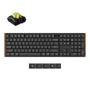 Keychron K5 Ultra 8K Wireless Mechanical Keyboard, Full Size Low Profile RGB Keyboard with Knob, ZMK Programmable, 2.4GHz/Bluetooth/USB-C, Hot-Swappable Milk POM, PBT Keycaps for Mac/Windows, Black Keychron K5 Ultra 8K Wireless Mechanical Keyboard, Full Size Low Profile RGB Keyboard with Knob, ZMK Programmable, 2.4GHz/Bluetooth/USB-C, Hot-Swappable Milk POM, PBT Keycaps for Mac/Windows, Black
