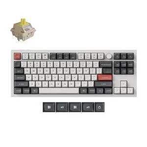 Keychron Q3 Ultra Wireless Mechanical Keyboard 8KHz Polling Rate, TKL 2.4G/Bluetooth 5.3/Wired Up to 660 Hours Long Battery Life, Hot-Swappable Aluminum RGB Gaming ZMK for Mac/Windows/Linux-White Keychron Q3 Ultra Wireless Mechanical Keyboard 8KHz Polling Rate, TKL 2.4G/Bluetooth 5.3/Wired Up to 660 Hours Long Battery Life, Hot-Swappable Aluminum RGB Gaming ZMK for Mac/Windows/Linux-White