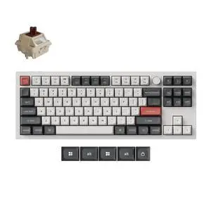 Keychron Q3 Ultra Wireless Mechanical Keyboard 8KHz Polling Rate, TKL 2.4G/Bluetooth 5.3/Wired Up to 660 Hours Long Battery Life, Hot-Swappable Aluminum RGB Gaming ZMK for Mac/Windows/Linux-White Keychron Q3 Ultra Wireless Mechanical Keyboard 8KHz Polling Rate, TKL 2.4G/Bluetooth 5.3/Wired Up to 660 Hours Long Battery Life, Hot-Swappable Aluminum RGB Gaming ZMK for Mac/Windows/Linux-White
