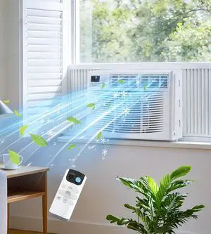 Window Air Conditioner, 6,000BTU Air Conditioner Window Unit, Cools up to 250 Sq. Ft, Window AC with Cool, Fan, Dry, Sleep, Energy Saver, and Auto,6 Modes,24H Timer,Easy Install,Home,Office Window Air Conditioner, 6,000BTU Air Conditioner Window Unit, Cools up to 250 Sq. Ft, Window AC with Cool, Fan, Dry, Sleep, Energy Saver, and Auto,6 Modes,24H Timer,Easy Install,Home,Office