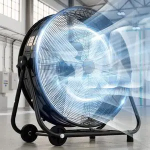30 Inch Industrial Drum Fan,14000 CFM High Velocity Floor Fan With 360°Adjustable Tilt,Heavy Duty Metal Fan with 970 sq.ft,3 Speed,Electric Fan For Commercial,Factory,Basement(Black) 30 Inch Industrial Drum Fan,14000 CFM High Velocity Floor Fan With 360°Adjustable Tilt,Heavy Duty Metal Fan with 970 sq.ft,3 Speed,Electric Fan For Commercial,Factory,Basement(Black)