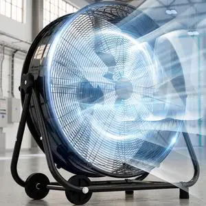 40 Inch Industrial Drum Fan,24800 CFM High Velocity Floor Fan With 360°Adjustable Tilt,Heavy Duty Metal Fan with 1200 Sq.ft,3 Speed,Electric Fan For Commercial,Factory,Basement(Black) 40 Inch Industrial Drum Fan,24800 CFM High Velocity Floor Fan With 360°Adjustable Tilt,Heavy Duty Metal Fan with 1200 Sq.ft,3 Speed,Electric Fan For Commercial,Factory,Basement(Black)
