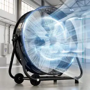 24 Inch Industrial Drum Fan,8800 CFM High Velocity Floor Fan With 360°Adjustable Tilt,Heavy Duty Metal Fan with 760 sq.ft,3 Speed,Electric Fan For Commercial,Factory,Basement(Black) 24 Inch Industrial Drum Fan,8800 CFM High Velocity Floor Fan With 360°Adjustable Tilt,Heavy Duty Metal Fan with 760 sq.ft,3 Speed,Electric Fan For Commercial,Factory,Basement(Black)