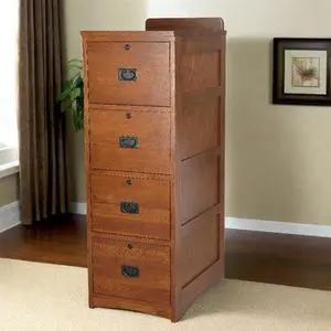 Crafters and Weavers Mission Oak 4 Drawer File Cabinet Office Cabinet Crafters and Weavers Mission Oak 4 Drawer File Cabinet Office Cabinet