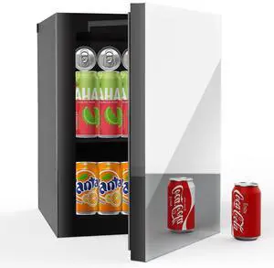 Stopasd Compact Beverage Refrigerator, 0.9 Cu.Ft/24 Can Mini Fridge with Adjustable Shelves & Mirror Door for Drink and Cosmetics,Quiet Compact Countertop Skincare Fridge for Bedroom/Office/Bar Stopasd Compact Beverage Refrigerator, 0.9 Cu.Ft/24 Can Mini Fridge with Adjustable Shelves & Mirror Door for Drink and Cosmetics,Quiet Compact Countertop Skincare Fridge for Bedroom/Office/Bar