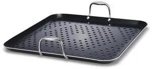 16" Hybrid Nonstick BBQ Grill Topper, Dishwasher-Friendly, BBQ and Oven-Safe Up to 900°F 16" Hybrid Nonstick BBQ Grill Topper, Dishwasher-Friendly, BBQ and Oven-Safe Up to 900°F