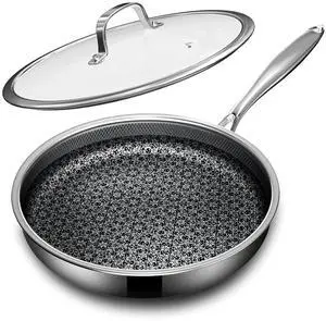 Non Stick Frying Pans with lid, 8 inch Hybrid Frying Pans Nonstick, non stick Stainless Steel Skillets, Dishwasher and Oven-Safe, nonStick Cookware, Induction Compatible Cooking Pan Non Stick Frying Pans with lid, 8 inch Hybrid Frying Pans Nonstick, non stick Stainless Steel Skillets, Dishwasher and Oven-Safe, nonStick Cookware, Induction Compatible Cooking Pan