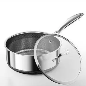 Sauce pan with Lid, KURRUNGIE 2.8 Quart Hybrid Stainless Steel Saucepan, 8-inch PFOA Free 5-Ply Stainless Steel Pans for Cooking, Induction Cookware Set Oven and Dishwasher Safe Sauce pan with Lid, KURRUNGIE 2.8 Quart Hybrid Stainless Steel Saucepan, 8-inch PFOA Free 5-Ply Stainless Steel Pans for Cooking, Induction Cookware Set Oven and Dishwasher Safe