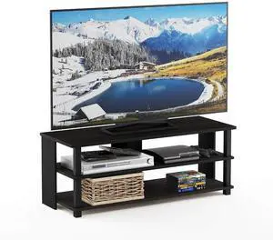 Sully 3-Tier Stand for TV up to 48 Inch, Espresso/Black Sully 3-Tier Stand for TV up to 48 Inch, Espresso/Black