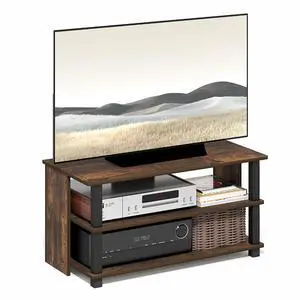 Sully TV Stand, 3-Tier Rectangular Entertainment Center with Open Shelf, TV Console for TV up to 40 Inch, Open Frame for Cable Management, for Living Room, Bedroom, Amber Pine Sully TV Stand, 3-Tier Rectangular Entertainment Center with Open Shelf, TV Console for TV up to 40 Inch, Open Frame for Cable Management, for Living Room, Bedroom, Amber Pine