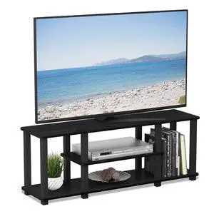 20 Pounds Turn-N-Tube No Tools 3D 3-Tier Entertainment TV Stand up to 50 inch TV, Square Tubes, Americano/Black 20 Pounds Turn-N-Tube No Tools 3D 3-Tier Entertainment TV Stand up to 50 inch TV, Square Tubes, Americano/Black