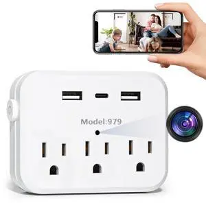 1080P HD Hidden Wall Outlet Camera WiFi Spy Cam with Motion Detection, Fast Charging & Remote Monitoring for Home Security 1080P HD Hidden Wall Outlet Camera WiFi Spy Cam with Motion Detection, Fast Charging & Remote Monitoring for Home Security