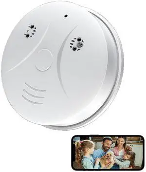 Smoke Detector Hidden Camera - 1080P HD WiFi Spy Cam with Motion Detection & Night Vision, APP Remote View, Indoor Nanny Cam for Home Security (No Audio, No SD Card, No Smoke Detection) Smoke Detector Hidden Camera - 1080P HD WiFi Spy Cam with Motion Detection & Night Vision, APP Remote View, Indoor Nanny Cam for Home Security (No Audio, No SD Card, No Smoke Detection)