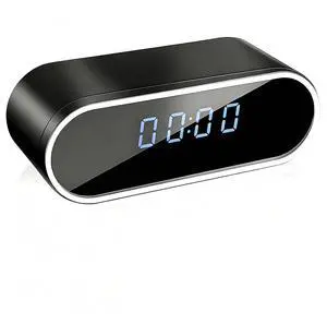 WiFi Clock Hidden Camera - 1080P HD Nanny Cam with Night Vision & Motion Detection Alerts, Smart Home Security Camera for Indoor Monitoring (No Audio, No SD Card) WiFi Clock Hidden Camera - 1080P HD Nanny Cam with Night Vision & Motion Detection Alerts, Smart Home Security Camera for Indoor Monitoring (No Audio, No SD Card)