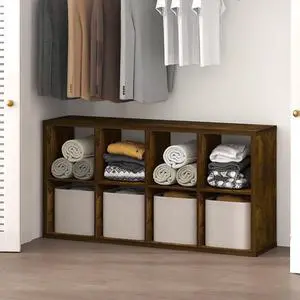 Cubic Closet Organizers and Storage, 8-Cube Closet Organizer, Open Shelf Closet Storage, Extra Thick Frame for Wardrobe, Bedroom, Living Room, Amber Pine Cubic Closet Organizers and Storage, 8-Cube Closet Organizer, Open Shelf Closet Storage, Extra Thick Frame for Wardrobe, Bedroom, Living Room, Amber Pine