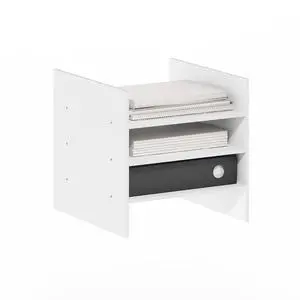 Cubicle Cube Insert, 3-Shelf Cube Organizer, Fits into Furinno Extra Thick Cubes, for Organizers and Storage, White (Does not fit IKEA Kallax Shelving) Cubicle Cube Insert, 3-Shelf Cube Organizer, Fits into Furinno Extra Thick Cubes, for Organizers and Storage, White (Does not fit IKEA Kallax Shelving)