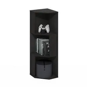 ECON Corner Shelf, 3-Tier Corner Book Shelf, Standing Storage Shelves, Cube Display Rack, Bookshelf, for Organization and Storage, Living Room, Home Office, Espresso ECON Corner Shelf, 3-Tier Corner Book Shelf, Standing Storage Shelves, Cube Display Rack, Bookshelf, for Organization and Storage, Living Room, Home Office, Espresso