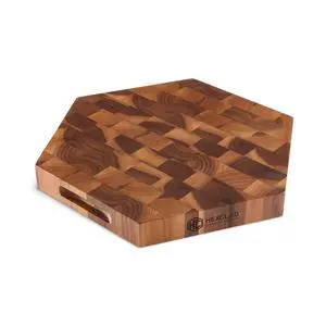 End Grain Walnut 15-Inch Charcuterie Board and Cutting Board, Double-Sided, Checkerboard Design, Recessed Finger Grips for Easy Handling, 1.5-Inch Thick End Grain Walnut 15-Inch Charcuterie Board and Cutting Board, Double-Sided, Checkerboard Design, Recessed Finger Grips for Easy Handling, 1.5-Inch Thick