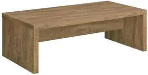 Coaster Home Furnishings Wooden Coffee Table w/ Side Panels & Center Brace, Mango Wood - Modern Rectangular Living Room and Bedroom Furniture for House and Apartment Coaster Home Furnishings Wooden Coffee Table w/ Side Panels & Center Brace, Mango Wood - Modern Rectangular Living Room and Bedroom Furniture for House and Apartment