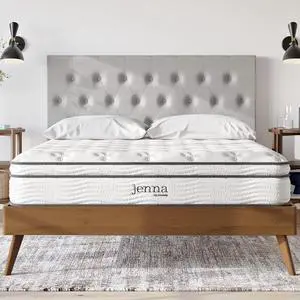 Jenna 10 Innerspring and Memory Foam Queen Mattress With Individually Encased Coils Jenna 10 Innerspring and Memory Foam Queen Mattress With Individually Encased Coils
