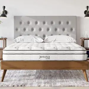 Jenna 8 Innerspring and Memory Foam King Mattress With Individually Encased Coils Jenna 8 Innerspring and Memory Foam King Mattress With Individually Encased Coils