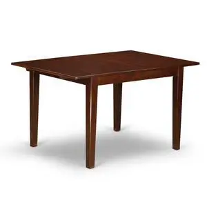 NFT-MAH-T Norfolk Dining Room Table - a Rectangle kitchen Table Top with Butterfly Leaf, 32x54 Inch, Mahogany NFT-MAH-T Norfolk Dining Room Table - a Rectangle kitchen Table Top with Butterfly Leaf, 32x54 Inch, Mahogany