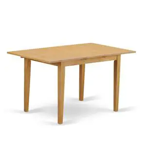 NFT-OAK-T Norfolk Kitchen Dining Table - a Rectangle Solid Wood Table Top with Butterfly Leaf, 32x54 Inch, OAK NFT-OAK-T Norfolk Kitchen Dining Table - a Rectangle Solid Wood Table Top with Butterfly Leaf, 32x54 Inch, OAK