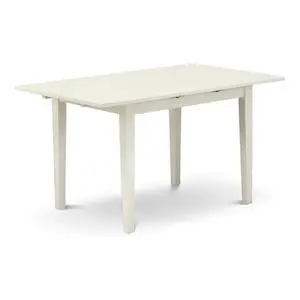 NFT-LWH-T Norfolk Kitchen Table - a Rectangle Dining Table Top with Butterfly Leaf, 32x54 Inch, Linen White NFT-LWH-T Norfolk Kitchen Table - a Rectangle Dining Table Top with Butterfly Leaf, 32x54 Inch, Linen White
