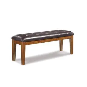 Signature Design by Ashley Ralene Tufted Upholstered Dining Room Bench, Medium Brown Signature Design by Ashley Ralene Tufted Upholstered Dining Room Bench, Medium Brown