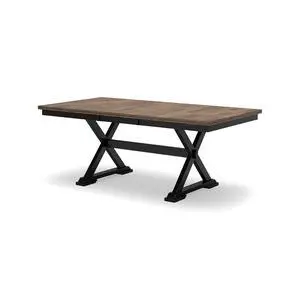 Wildenauer Dining Extension Table, 18" Self-Storing Butterfly Leaf, Hardwood Solids, Mango Veneer & MDF Substrate, Seats 6 to 8 for Kitchens, Black & Dark Brown, 78" Wildenauer Dining Extension Table, 18" Self-Storing Butterfly Leaf, Hardwood Solids, Mango Veneer & MDF Substrate, Seats 6 to 8 for Kitchens, Black & Dark Brown, 78"