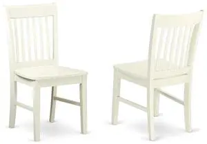 NFC-LWH-W Norfolk Dining Room Chairs - Slat Back Solid Wood Seat Chairs, Set of 2, Linen White NFC-LWH-W Norfolk Dining Room Chairs - Slat Back Solid Wood Seat Chairs, Set of 2, Linen White