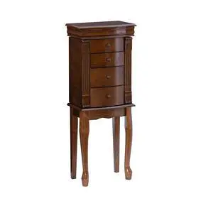 Louis Philippe Jewelry Armoire, Walnut Louis Philippe Jewelry Armoire, Walnut