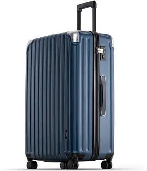 LEVEL8 Grace Luggage, 28 Inch Hardside Suitcase, Abs+Pc Harshell Spinner Luggage with Tsa Lock, Spinner Wheels, Blue, 28 Inch LEVEL8 Grace Luggage, 28 Inch Hardside Suitcase, Abs+Pc Harshell Spinner Luggage with Tsa Lock, Spinner Wheels, Blue, 28 Inch