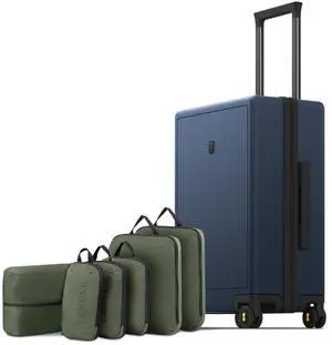 LEVEL8 Carry on Luggage Airline Approved, Small Carry on Suitcases with Wheels, Lightweight Hardside Textured Luggage for Travel, Tsa Approved, 20-Inch, Navy LEVEL8 Carry on Luggage Airline Approved, Small Carry on Suitcases with Wheels, Lightweight Hardside Textured Luggage for Travel, Tsa Approved, 20-Inch, Navy