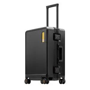 LEVEL8 Zipperless Carry On Suitcase Airline Approved with Aluminum Frame, Hard Shell Luggage with Spinner Wheels, Metal Travel Luggage with Double Tsa Locks, 20 Inch, Black LEVEL8 Zipperless Carry On Suitcase Airline Approved with Aluminum Frame, Hard Shell Luggage with Spinner Wheels, Metal Travel Luggage with Double Tsa Locks, 20 Inch, Black