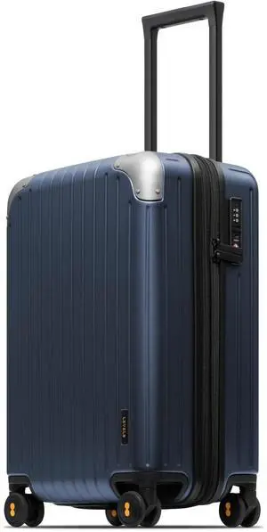 LEVEL8 Carry on Luggage Airline Approved, Hardshell Suitcases with Spinner Wheels, PC Expandable Luggage, 20 Inch, Blue LEVEL8 Carry on Luggage Airline Approved, Hardshell Suitcases with Spinner Wheels, PC Expandable Luggage, 20 Inch, Blue