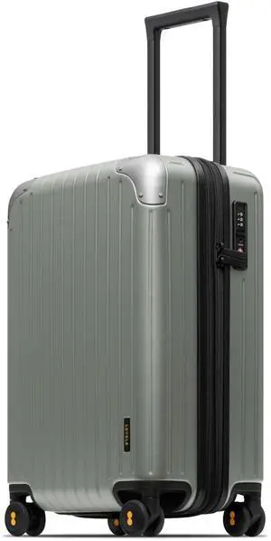LEVEL8 Carry on Luggage Airline Approved, Hardshell Suitcases with Spinner Wheels, PC Expandable Luggage, 20 Inch, Green LEVEL8 Carry on Luggage Airline Approved, Hardshell Suitcases with Spinner Wheels, PC Expandable Luggage, 20 Inch, Green