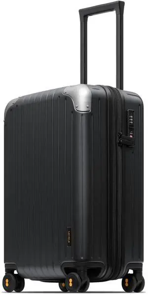 LEVEL8 Carry on Luggage Airline Approved, Hardshell Suitcases with Spinner Wheels, PC Expandable Luggage, 20 Inch, Black LEVEL8 Carry on Luggage Airline Approved, Hardshell Suitcases with Spinner Wheels, PC Expandable Luggage, 20 Inch, Black