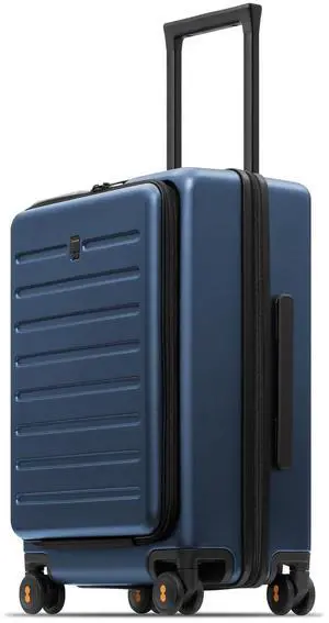 LEVEL8 Road Runner Carry On Luggage with Front Compartment, 20 Inch Lightweight Hard Shell Suitcases with Wheels Airline Approved, Tsa Locks for Luggage, Blue,21.46" x 14.57" x 9.45" LEVEL8 Road Runner Carry On Luggage with Front Compartment, 20 Inch Lightweight Hard Shell Suitcases with Wheels Airline Approved, Tsa Locks for Luggage, Blue,21.46" x 14.57" x 9.45"