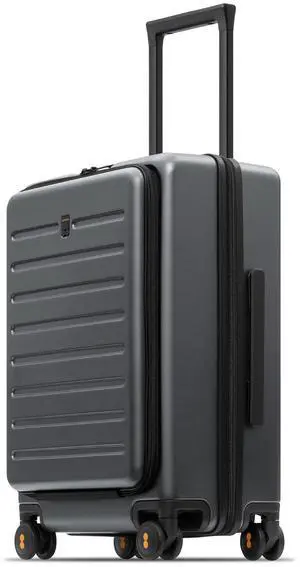 LEVEL8 Road Runner Carry On Luggage with Front Compartment, 20 Inch Lightweight Hard Shell Suitcases with Wheels Airline Approved, Tsa Locks for Luggage, Grey,21.46" x 14.57" x 9.45" LEVEL8 Road Runner Carry On Luggage with Front Compartment, 20 Inch Lightweight Hard Shell Suitcases with Wheels Airline Approved, Tsa Locks for Luggage, Grey,21.46" x 14.57" x 9.45"
