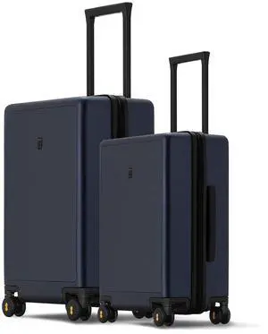 LEVEL8 Elegance Luggage Set, PC Matte Hardshell Suitcases - Navy Blue, 20/24 Inch LEVEL8 Elegance Luggage Set, PC Matte Hardshell Suitcases - Navy Blue, 20/24 Inch