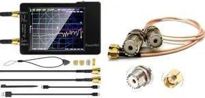 AURSINC NanoVNA-H Vector Network Analyzer 9KHz to1.5GHz HF VHF UHF Antenna Analyzer with Handheld Antenna Cable - RF Coax SMA Male to UHF Female SO-239 Cable AURSINC NanoVNA-H Vector Network Analyzer 9KHz to1.5GHz HF VHF UHF Antenna Analyzer with Handheld Antenna Cable - RF Coax SMA Male to UHF Female SO-239 Cable