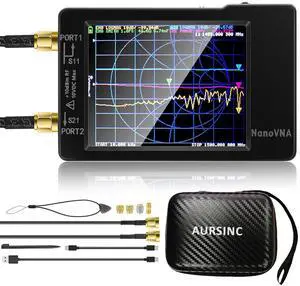 AURSINC NanoVNA-H4 Vector Network Analyzer 9KHz -1.5GHz HF VHF UHF Antenna Analyzer + Handheld Antenna Cable - RF Coax SMA Male to UHF Female SO-239 Cable 2-Pack AURSINC NanoVNA-H4 Vector Network Analyzer 9KHz -1.5GHz HF VHF UHF Antenna Analyzer + Handheld Antenna Cable - RF Coax SMA Male to UHF Female SO-239 Cable 2-Pack