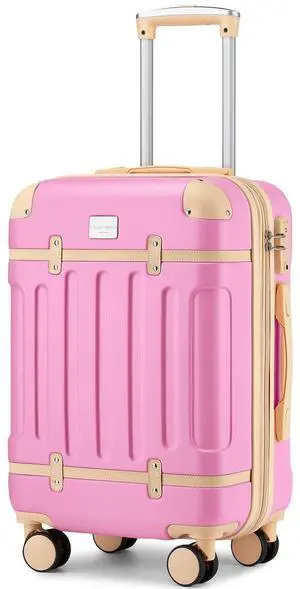 LARVENDER Carry On Luggage 22x14x9 Airline Approved with Spinner Wheels, Expandable 20 Inch Luggage with TSA Lock, Hard Shell Carry On Suitcases for Women Men, Berry LARVENDER Carry On Luggage 22x14x9 Airline Approved with Spinner Wheels, Expandable 20 Inch Luggage with TSA Lock, Hard Shell Carry On Suitcases for Women Men, Berry