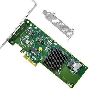 SAS HBA Card Compatible with LSI 9211-4i IT Mode PCIe SATA Expansion Card, 4-Port 6Gbps PCIe 2.0, SAS Expander Support, SATA HBA Controller with 1x SFF-8087 Internal for ZFS TrueNAS unRAID NAS SAS HBA Card Compatible with LSI 9211-4i IT Mode PCIe SATA Expansion Card, 4-Port 6Gbps PCIe 2.0, SAS Expander Support, SATA HBA Controller with 1x SFF-8087 Internal for ZFS TrueNAS unRAID NAS