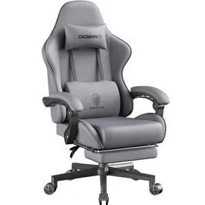 Dowinx Big and Tall Gaming Chair Fabric with Footrest Pocket Spring Cushion for Home Office, High Back Recliner Height Adjustable Ergonomic Comfy Cloth Computer Desk Chair, Grey Dowinx Big and Tall Gaming Chair Fabric with Footrest Pocket Spring Cushion for Home Office, High Back Recliner Height Adjustable Ergonomic Comfy Cloth Computer Desk Chair, Grey