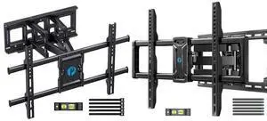 Pipishell Full Motion TV Wall Mount for Most 37-84 Inch TVs and Pipishell Full Motion TV Wall Mount for 42-85 inch LED TVs up to 132lbs Pipishell Full Motion TV Wall Mount for Most 37-84 Inch TVs and Pipishell Full Motion TV Wall Mount for 42-85 inch LED TVs up to 132lbs